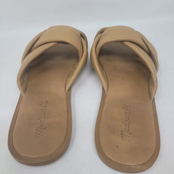 Madewell The Jayna Braided Slide Sandal in Amber Brown Womens 8 Shoes, EU 38.5 - Picture 4 of 6